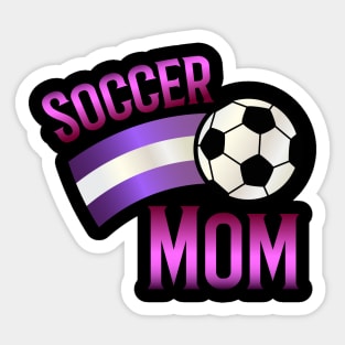 Soccer mom - pink Sticker